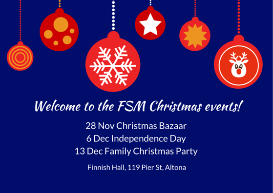 Welcome to the FSM Christmas events!